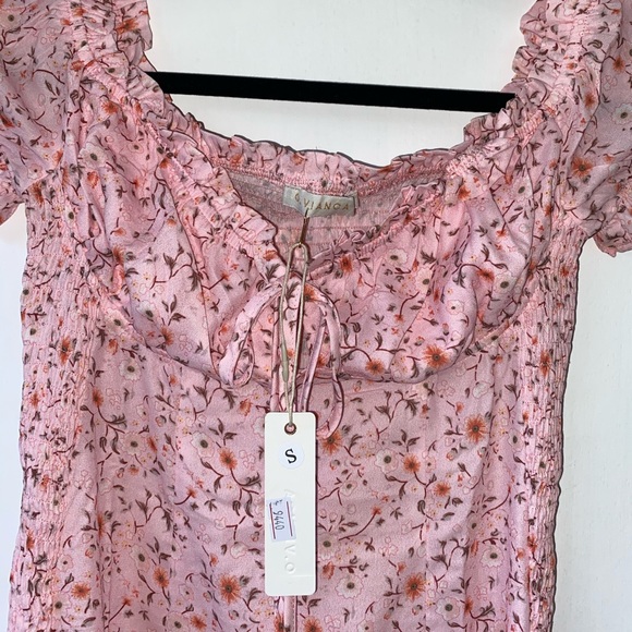 O. Vianca Off the Shoulder Floral Mini-Dress - Picture 5 of 9